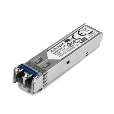 Image de StarTech.com SFP fibre 1000Base LX Module optique Gigabit Compatible Juniper 1GE Monomode LC 1310nm 10 km transmetteur (mini GBIC) (équivalent à : LX) GigE mode unique ju