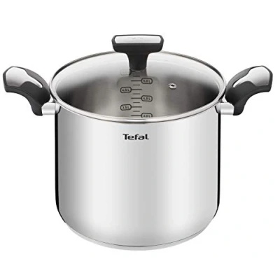 Image de Marmite inox 22cm + couvercle en verre Tefal e3016104