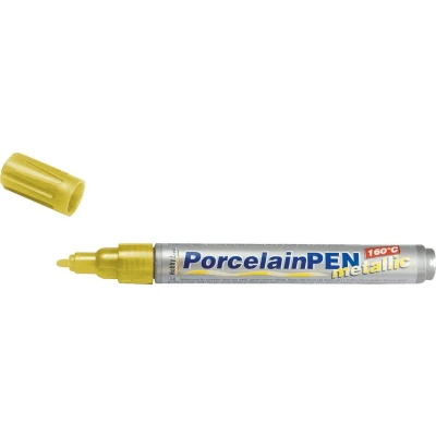 Afbeelding van KREUL Metallic Gele Porseleinstift Porcelain Pen 160 C