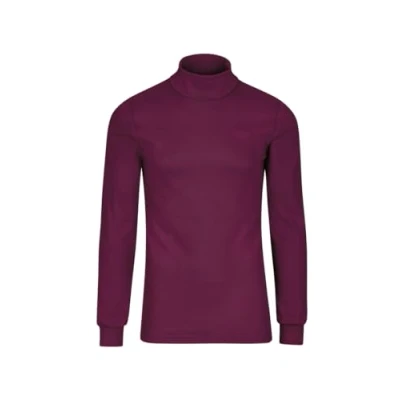 Image de Trigema Pull à col roulé manches longues pour homme, Pourpre, XL