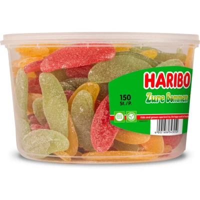 Afbeelding van Haribo Zure Bommen silo 150 stuks Doos 6 silo&#039;s