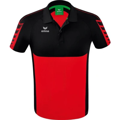 Afbeelding van Erima Six Wings polo rood/zwart