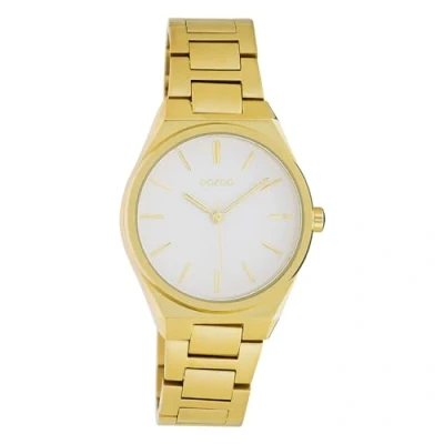 Afbeelding van OOZOO Timepieces goudkleurige horloge met roestvrijstalen armband C10527