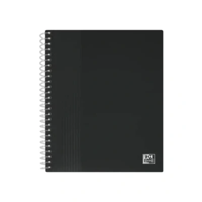 Afbeelding van OXFORD indexmap A5 School Life 80 weergaven / 40 hoezen Polypro Cover Zwart