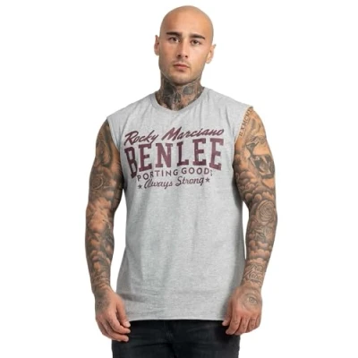 Afbeelding van Benlee Schmale Passform Top, Heren, Maat: Large, Marl grey