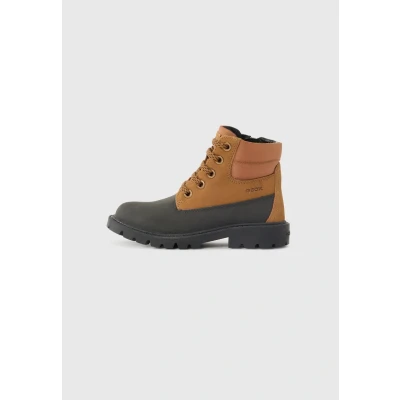 Afbeelding van Geox J SHAYLAX Bottines pour garçon, marron et noir, taille 29 EU, Lt Brown Black, EU