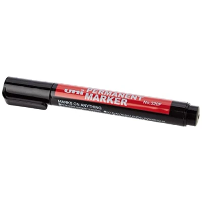 Afbeelding van Permanente markeerstift Uni Ball Nº 320F Zwart 12 Onderdelen