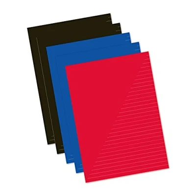 Image de Kangaro K 58331 Lot de 5 cahiers d&#039;écolier lignés A4 80 feuilles assorties Bleu sarcelle