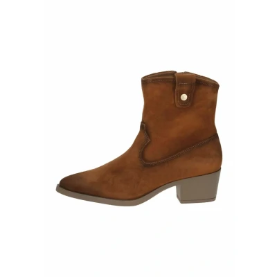 Afbeelding van Caprice Cowboy/Bikerlaarsjes, Dames, Maat: 38, Nut suede Leer
