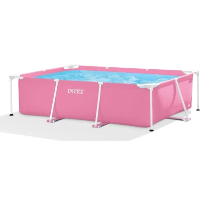 Afbeelding van Zwembad frame 2.2m x 1.5m 60cm pink rectangular pool Intex