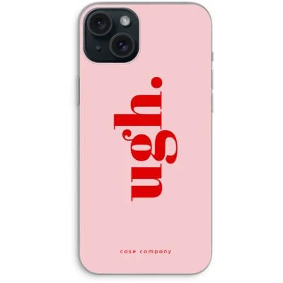 Afbeelding van Case Company® hoesje geschikt voor iPhone 15 Plus Ugh Soft Cover Telefoonhoesje Bescherming aan alle Kanten en Schermrand