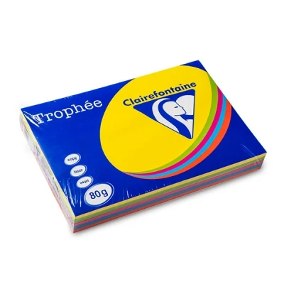 Image de Clairefontaine Ramette Papier A3 80g Assortie Intence
