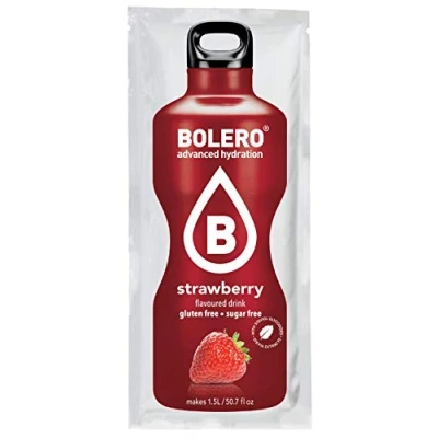 Image de Bolero Drink Lot de 12 sachets, fraise, à la stévia