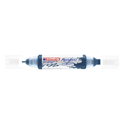 Image de Edding 5400 marqueur acrylique 3D double pointe (2 3 / 5 10 mm) bleu nuit