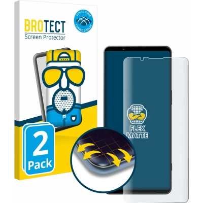 Afbeelding van BROTECT Screenprotector voor Sony Xperia 1 VI Folie Beschermfolie matte volledig dekking (2 Stuks)