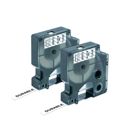 Afbeelding van Label Orison Labeltape D1 40910 S0720670, zwart op transparant, 9 mm x 7 m, compatibel met Dymo LabelManager 160 210D 280 420P 450D 500TS Labelwriter 450 Duo Labelpoint 150 200 250