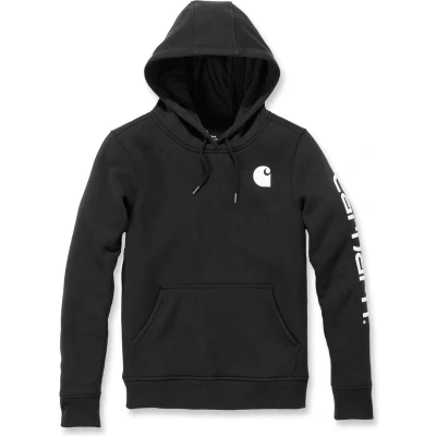 Afbeelding van Carhartt Clarksburg Logo Zwart Sweatshirt Dames M