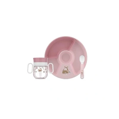 Afbeelding van Mepal Mio babyservies set Little Dutch 3 delig Kraamcadeau Kinderservies Fairy Garden
