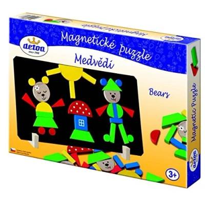 Afbeelding van Detoa Magneetpuzzel Beren Junior 31 X 16,5 Cm 40 delig