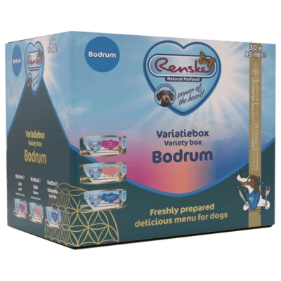 Afbeelding van Renske Variatie Box Bodrum Hondenvoer Oceaanvis Zalm Lam 30x90 g Glutenvrij