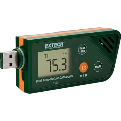 Afbeelding van Extech TH30 Temperatuur datalogger Te meten grootheid 30 tot +70 C PDF functie