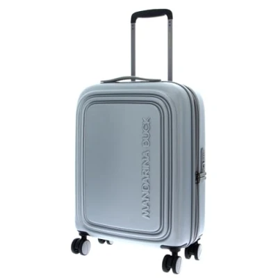 Afbeelding van Mandarina Duck LOGO Expandable Cabin Trolley Reistas, Maat: One Size, Silver