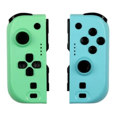 Afbeelding van Konix Paire de manettes Joypads pour Nintendo Switch et OLED Autonomie 8 h Fonction vibration Vert bleu
