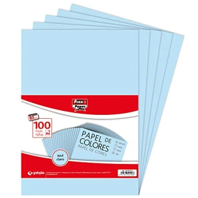 Afbeelding van Fixo Paper 65009231 papier, 80 g, A4, lichtblauw, 100 vellen