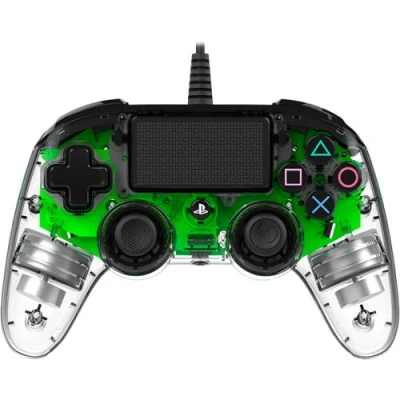 Image de Nacon Manette Filaire Compacte Lumineuse PS4 Vert (ps4ofcpadclgreen)