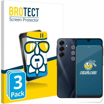 Afbeelding van BROTECT Screenprotector voor Samsung Galaxy A16 5G (Voor+Camera) Folie Beschermfolie Beschermglas transparant (3 Stuks)