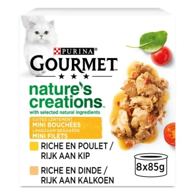 Afbeelding van 6x Gourmet nature&#039;s creations kip 8x85g