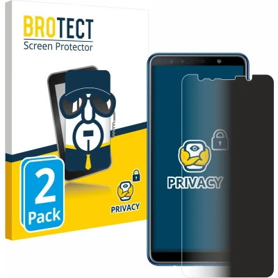Afbeelding van BROTECT privacy screenprotector voor Samsung Galaxy A7 2018 Folie Beschermfolie Blauwlichtfilter (2 Stuks)