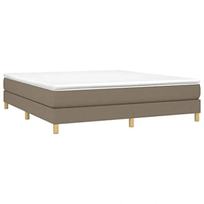 Image de vidaXL Cadre de lit sans matelas taupe 180x200 cm tissu3120536