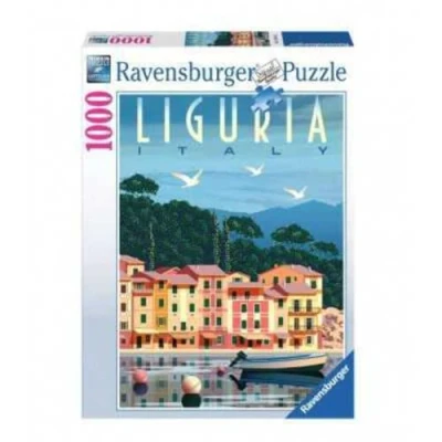 Afbeelding van Ravensburger puzzel Postcard from Liguria, Italy Legpuzzel 1000 stukjes