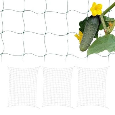 Afbeelding van Relaxdays klimnet voor planten set van 4 180 x 270 cm plantensteun klimplanten PE