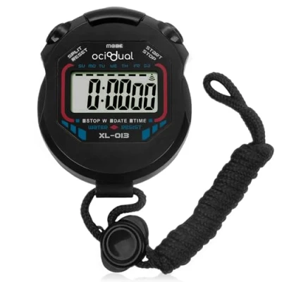 Afbeelding van OcioDual Digitale Hand Stopwatch Sport Multifunctionele Running Horloge XL 013 Zwart Alarm Precisie LCD Display