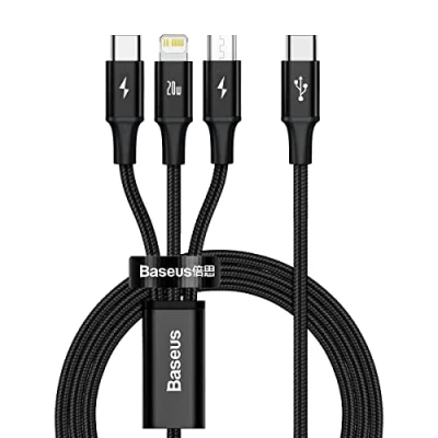 Afbeelding van Baseus RAPID CAMLT SC01 USB oplaadkabel Zwart