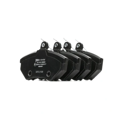 Afbeelding van VALEO 302432 Remblokkenset Vooras Excl. slijtage waarschuwingscontact Met anti kreukplaat VOLKSWAGEN: GOLF 2, Polo III Hatchback, 3