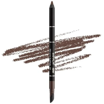 Afbeelding van Impala Waterdichte eyeliner, met siliconengum 05 bruin gedefinieerde lijn of wazig effect romige textuur eenvoudig aan te brengen Intensieve kleur, duurzaam, waterdicht