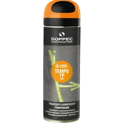 Afbeelding van Soppec Tempo TP tijdelijke markeerverf, oranje, 500 ml
