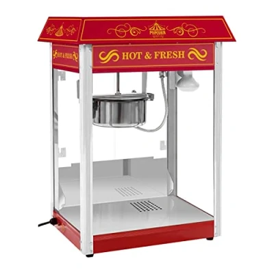 Afbeelding van Royal Catering Popcornmachine Retro design Rood
