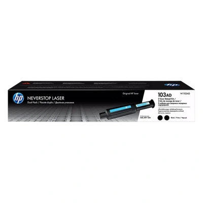 Image de HP 103AD Reload Kit Pack de 2 noir recharge toner pour Neverstop Laser 1000a 1000n 1000w MFP 1200a 1200n 1200nw 1200w