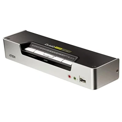 Image de ATEN CubiQ CS1794 USB 2.0 HDMI KVMP Switch commutateur écran clavier souris/audio/USB 4 ports Ordinateur de bureau