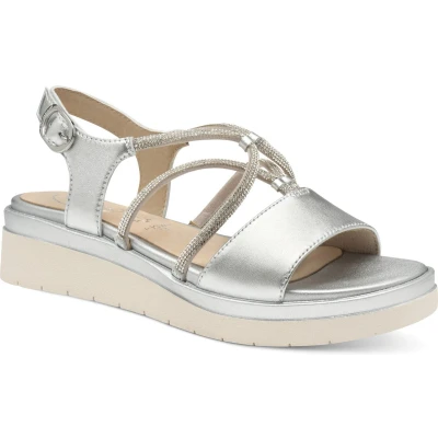 Afbeelding van Tamaris COMFORT Essentials Dames Sandalen SILVER Maat 42