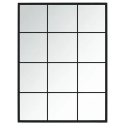 Afbeelding van vidaXL Wandspiegel, zwart, 80 x 60 cm, metaal