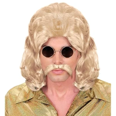 Afbeelding van Widmann Pruik, 70s Man Blond Carnavalskleding Verkleedkleding