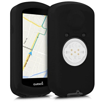 Afbeelding van kwmobile hoes geschikt voor Garmin Edge 1030 / Plus Siliconen beschermhoes fietsnavigatie zwart