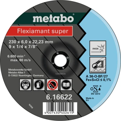 Afbeelding van Metabo 616622000 Afbraamschijf gebogen Boordiameter 22.23 mm 10 stuk(s)