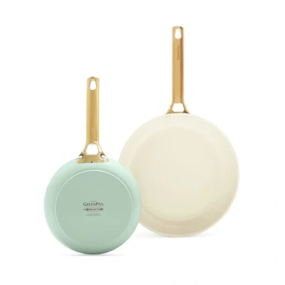 Afbeelding van GreenPan Padova Mint Green 2 delige pannenset met keramische antiaanbaklaag 20/26 cm