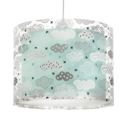 Afbeelding van Dalber hanglamp kinderen wolken groen